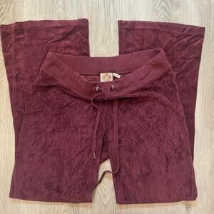 Vintage red juicy couture lowrise flare tracksuit pants